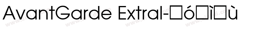 AvantGarde Extral字体转换